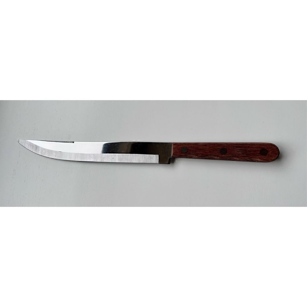 R. S. Stainless Vintage Wood Handle Chef's Knife, Made in Japan